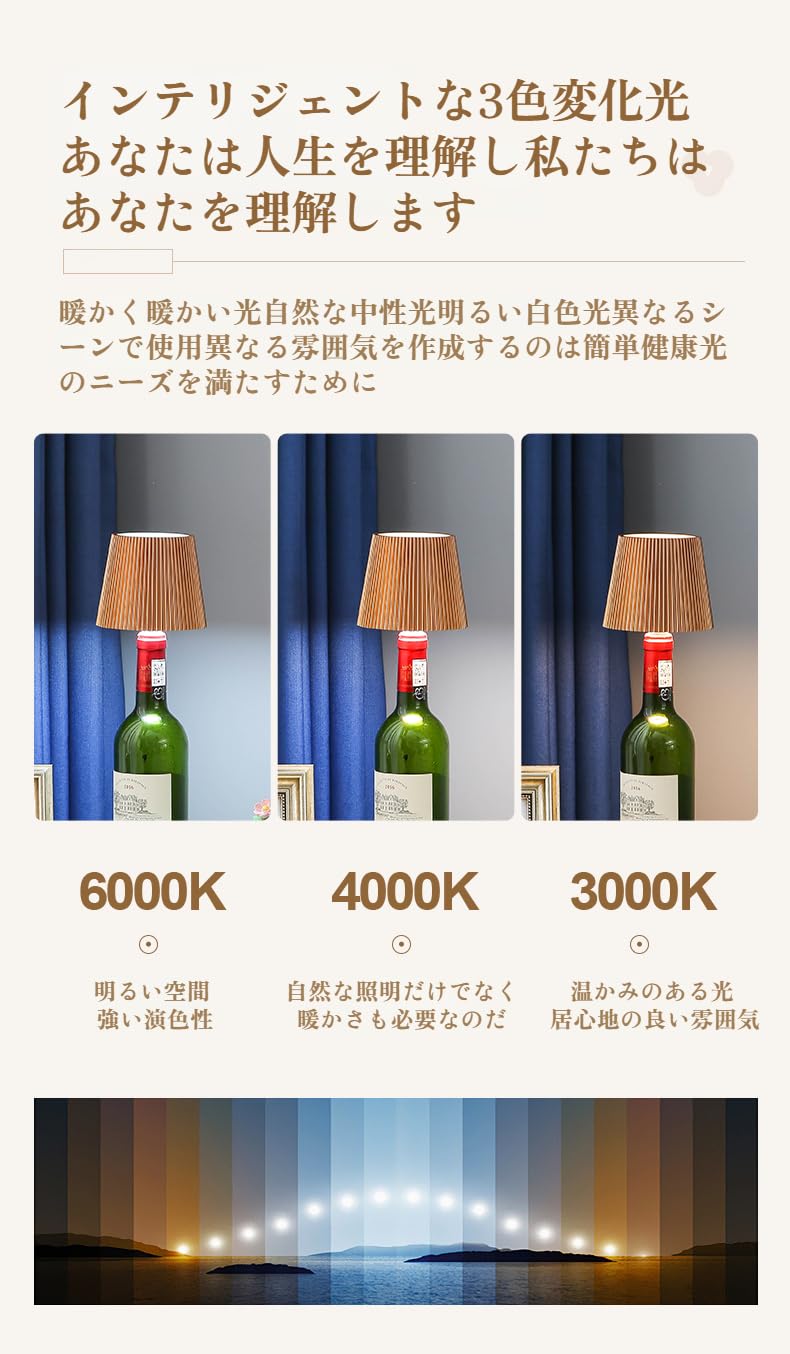 Amazon.co.jp : ボトルランプ ワインボトルランプキット 間接照明 USB